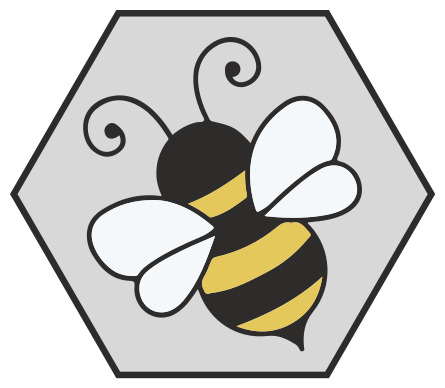 Tappeto vinile animali design esagono api - TenStickers