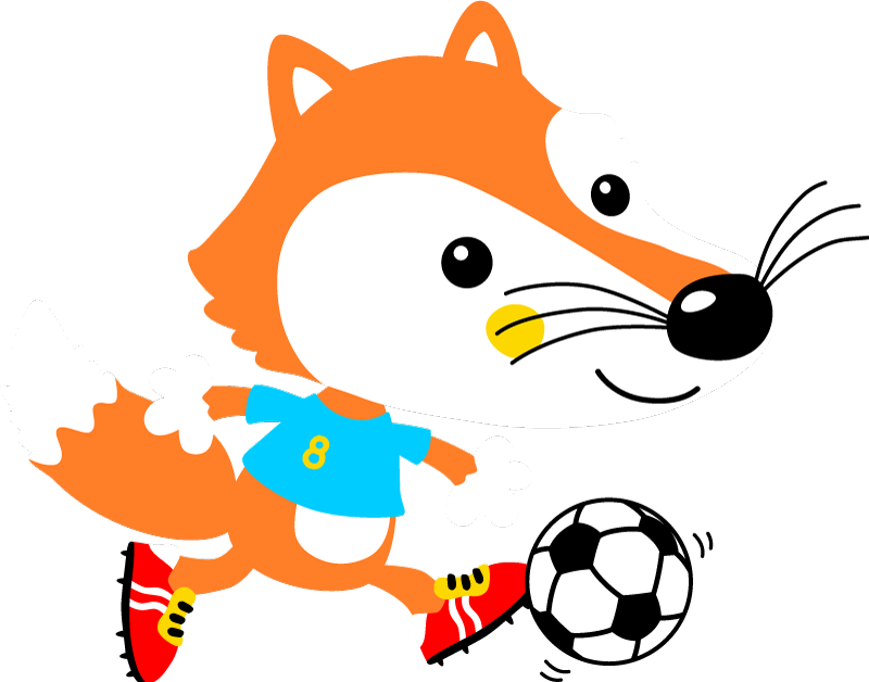 Tappeto vinile animali volpe bizzarra - TenStickers
