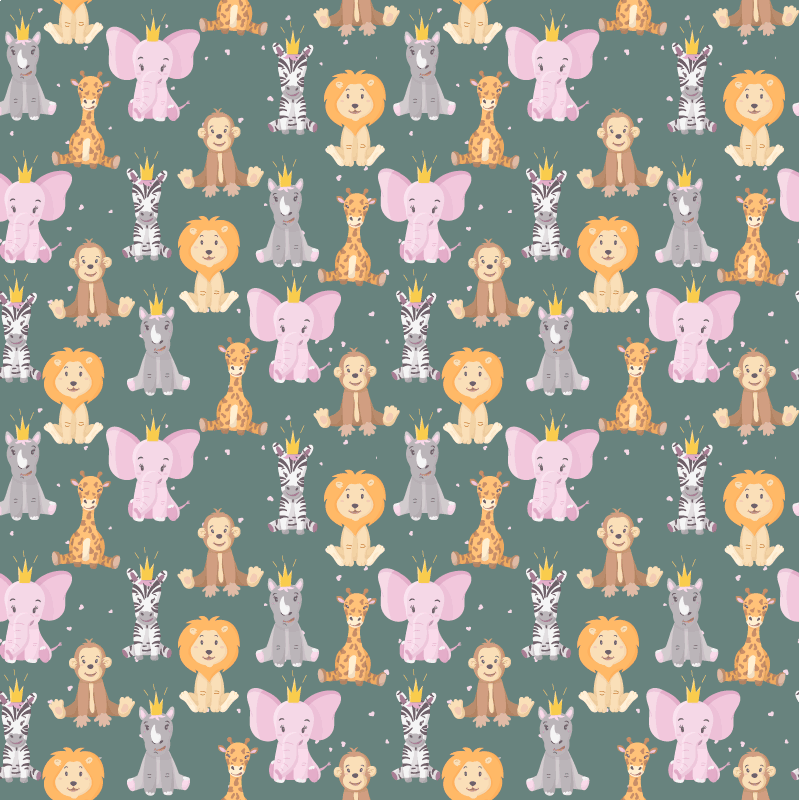 Tappeto vinile animali caratteristiche affascinanti - TenStickers