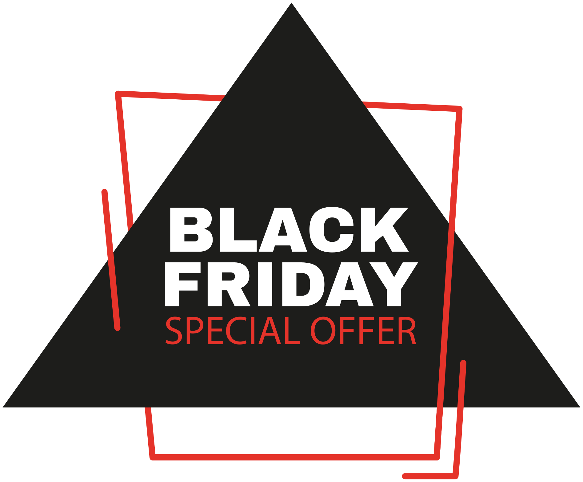 Tappeto vinile black friday cartello black friday - TenStickers