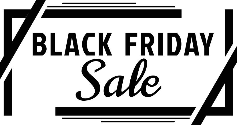 Tappeto vinile black friday offerta in scatola - TenStickers