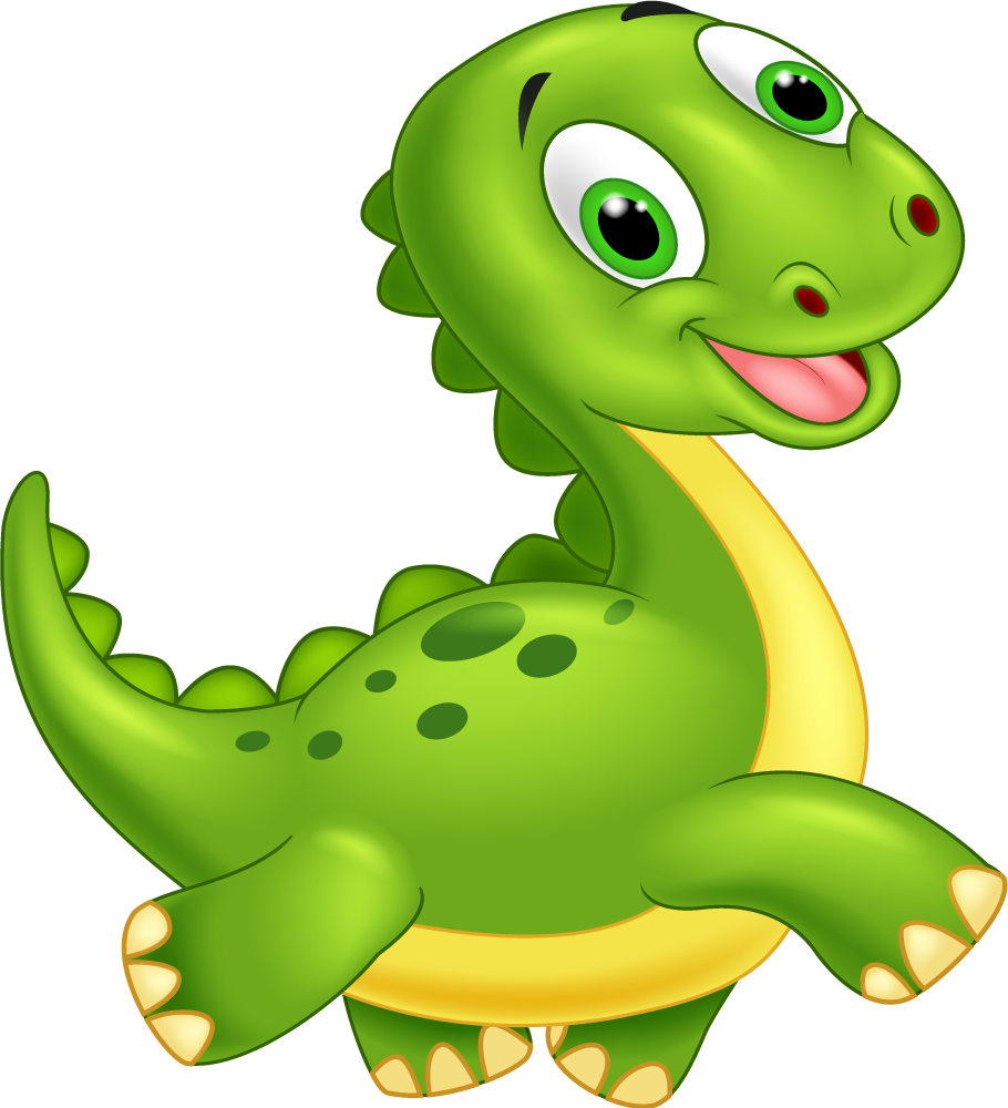 Tappeto vinile animali dinosauro verde carino - TenStickers