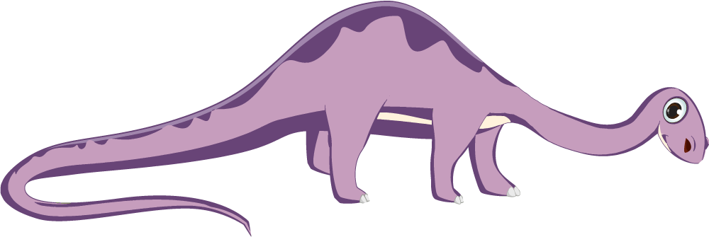 Tappeto vinile animali dinosauro dal collo lungo - TenStickers