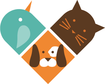 Tappeto vinile animali faccette di animali colorati - TenStickers