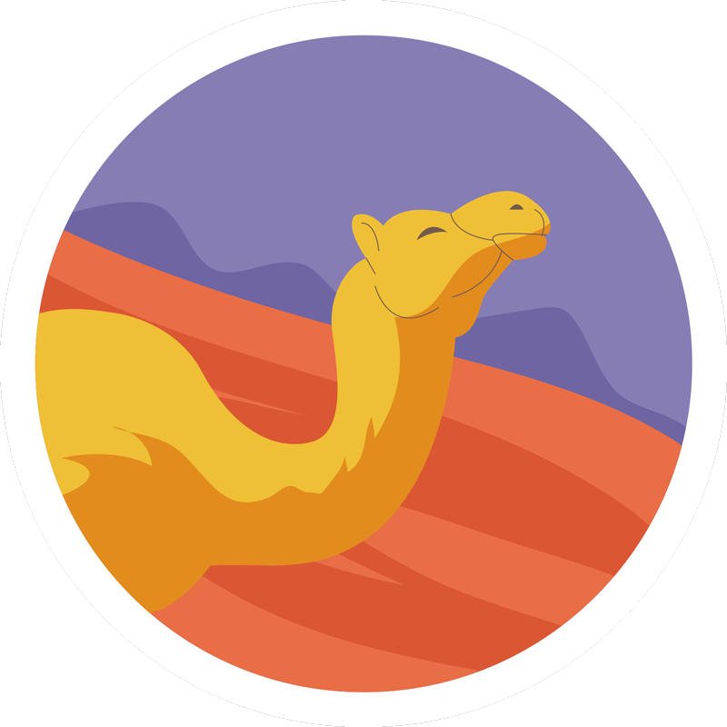 Tappeto vinile animali animali del deserto - TenStickers