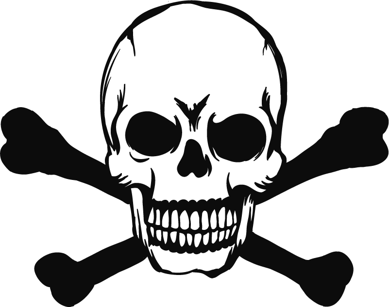 Tappeto vinile halloween cranio per auto - TenStickers