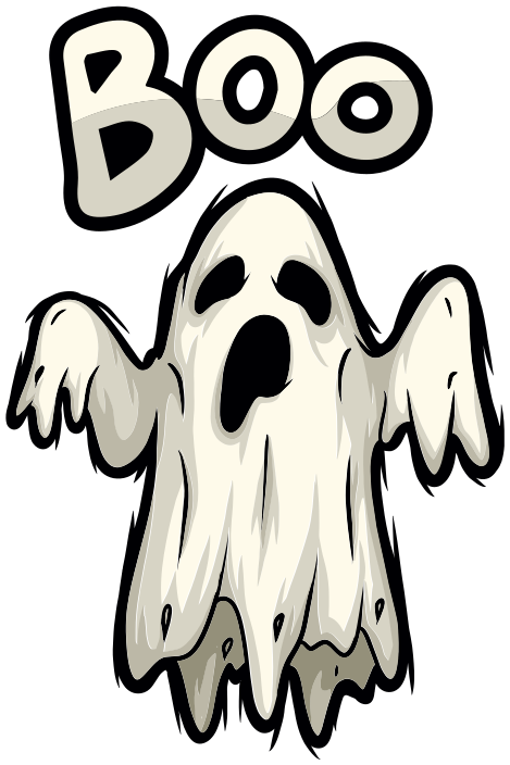 Tappeto vinile halloween figura fantasma boo - TenStickers