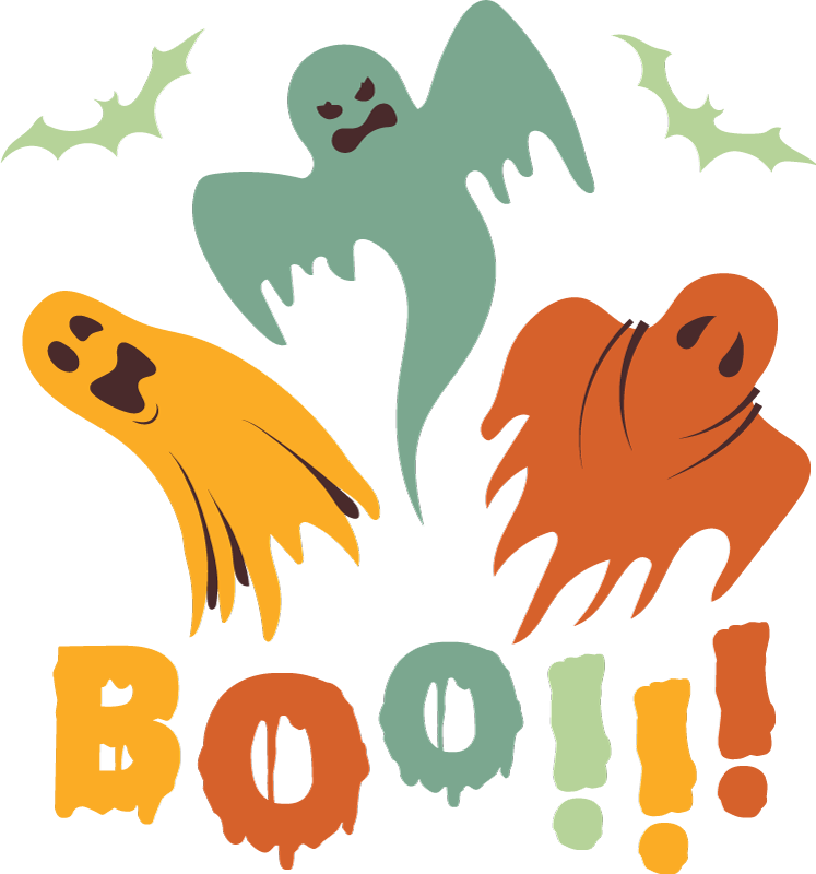 Tappeto vinile halloween fantasmino boo - TenStickers