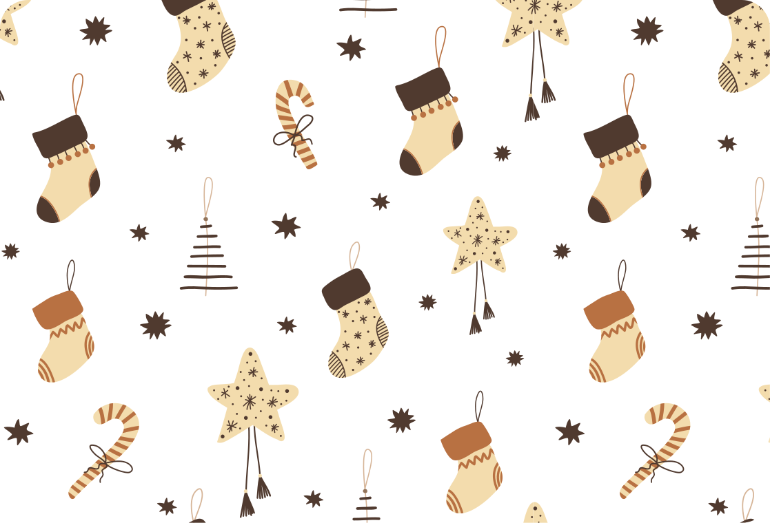 Tappeto vinile natale motivo glitterato regali - TenStickers