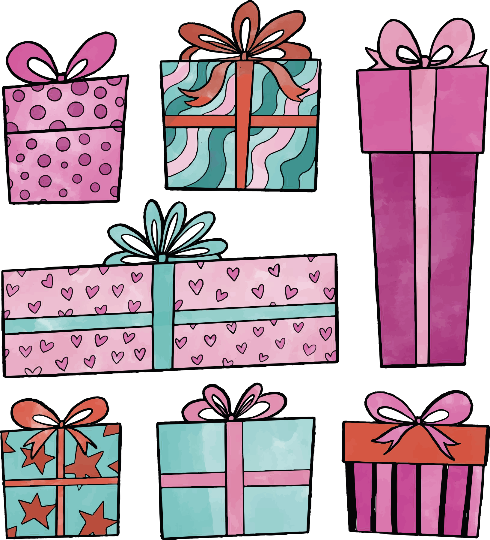 Tappeto vinile natale set regalo di natale - TenStickers