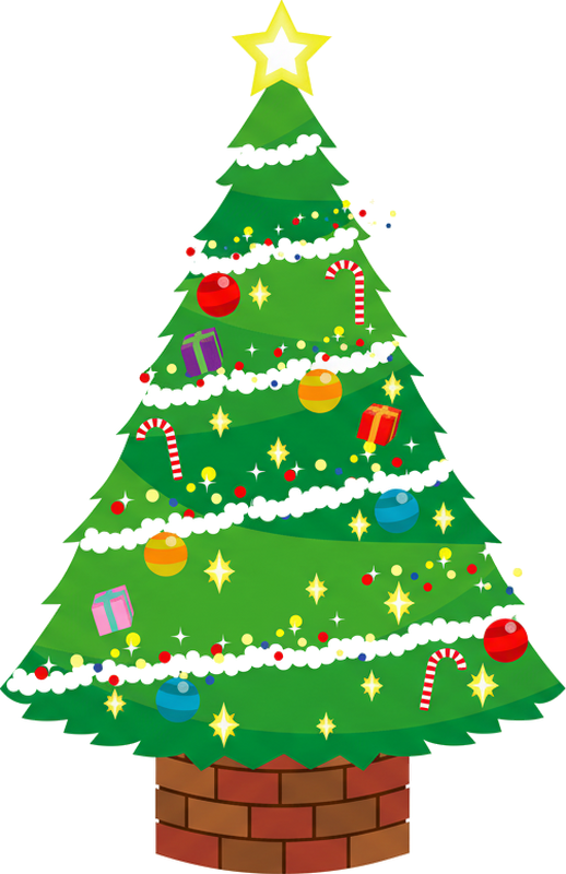 Tappeto vinile natale albero di natale - TenStickers