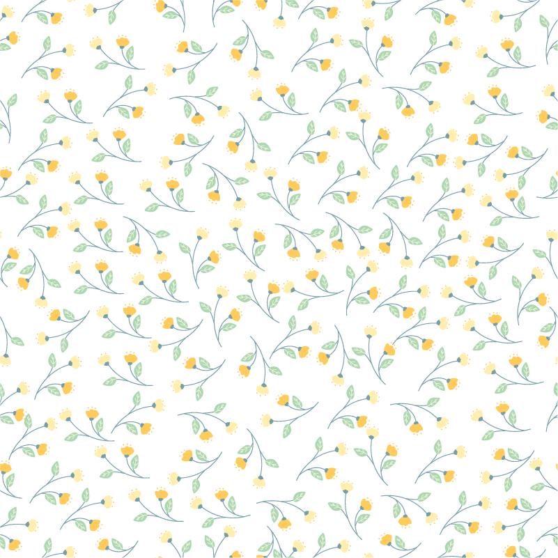 Tappeto vinile fiori stile primavera - TenStickers