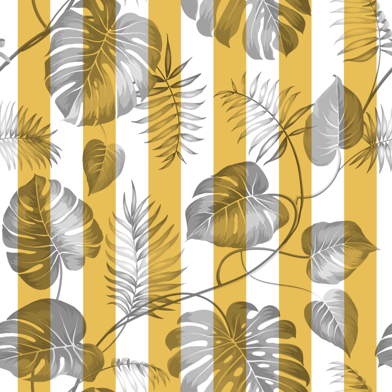 Tappeto vinile fiori per porte scorrevoli - TenStickers