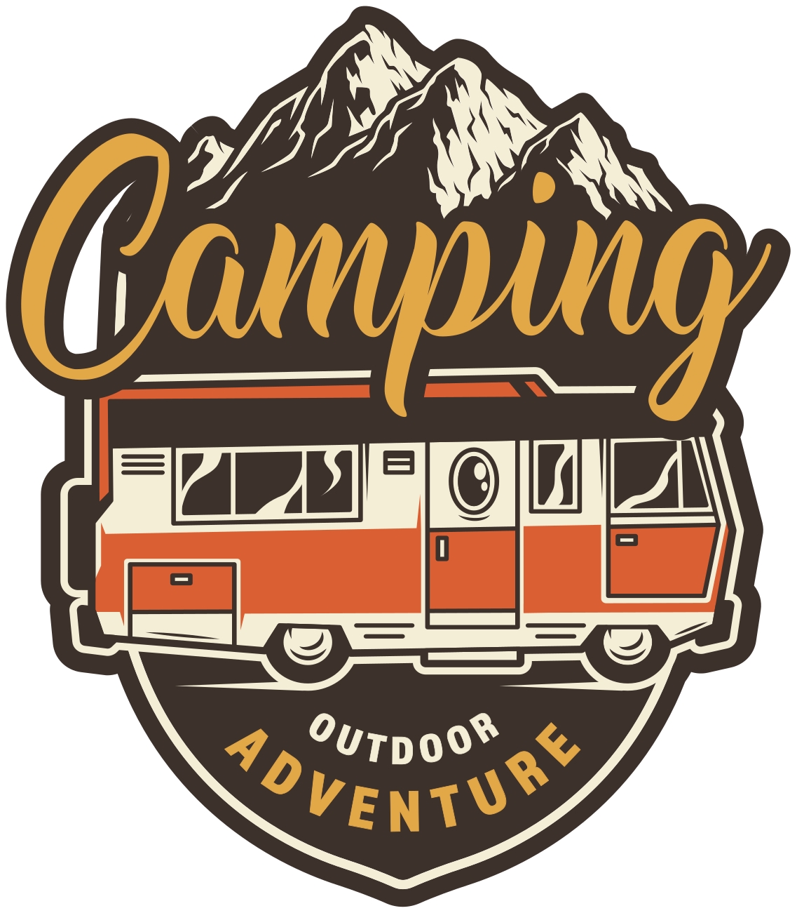 Tappeto vinile fiori avventura in camper - TenStickers