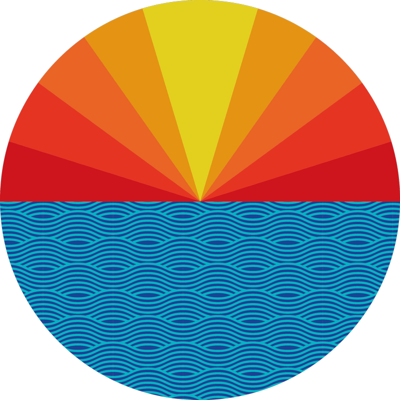 Tappeto vinile camera da letto tramonto vintage - TenStickers