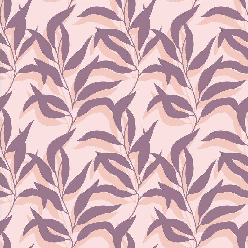 Tappeto vinile fiori design palma tropical blush - TenStickers