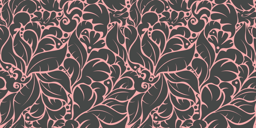 Tappeto vinile fiori motivo floreale vintage - TenStickers
