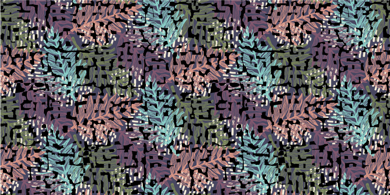 Tappeto vinile fiori flora colorata originale - TenStickers