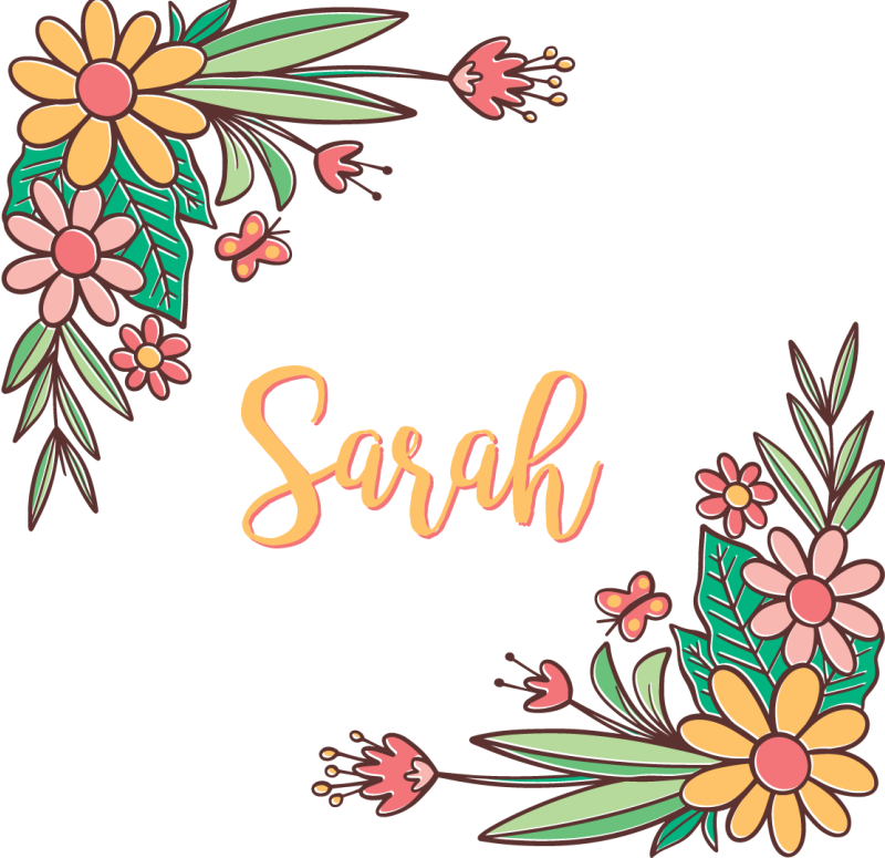 Tappeto vinile fiori design floreale personalizzabile - TenStickers