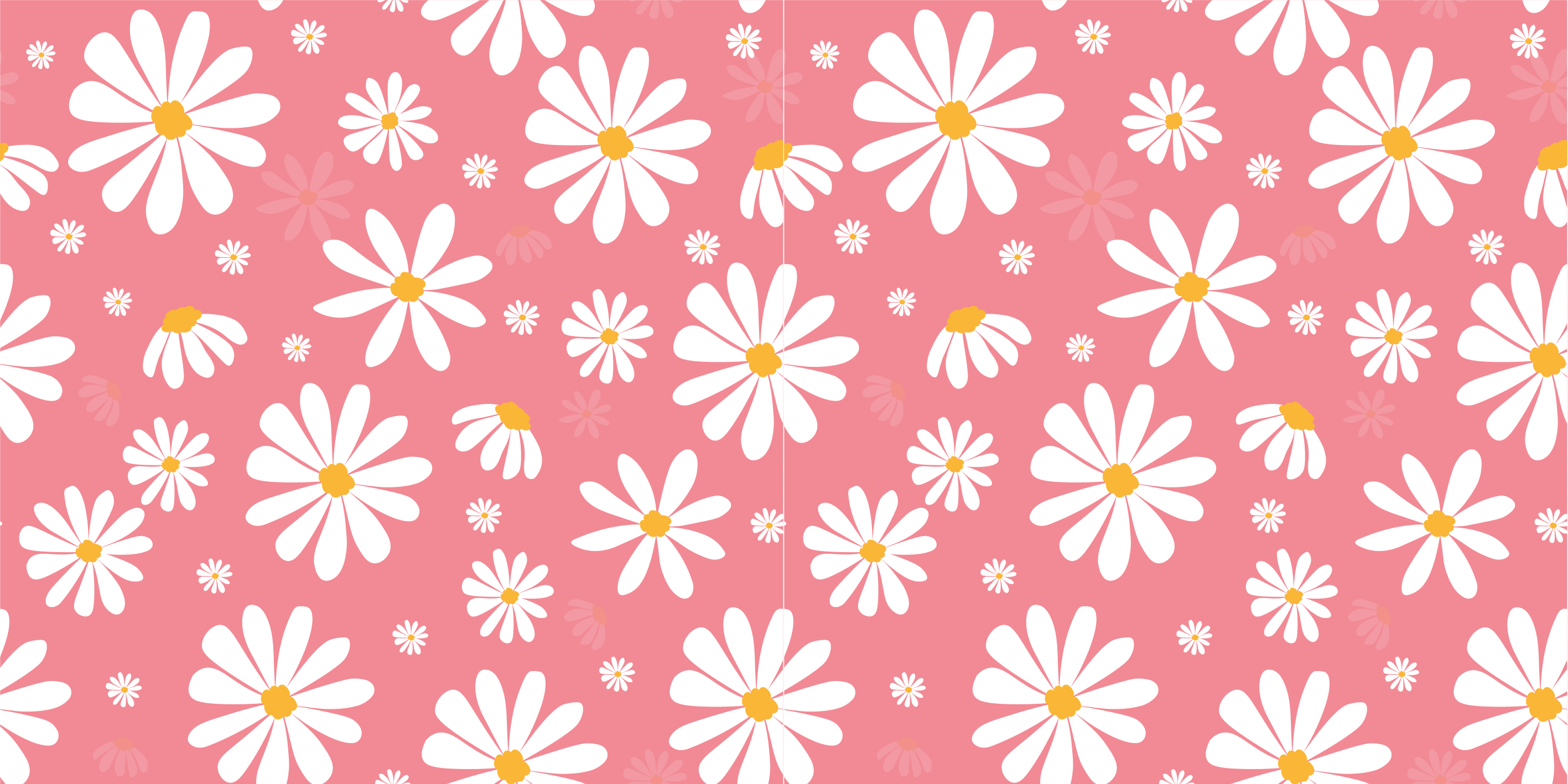 Tappeto vinile fiori margherite vintage - TenStickers