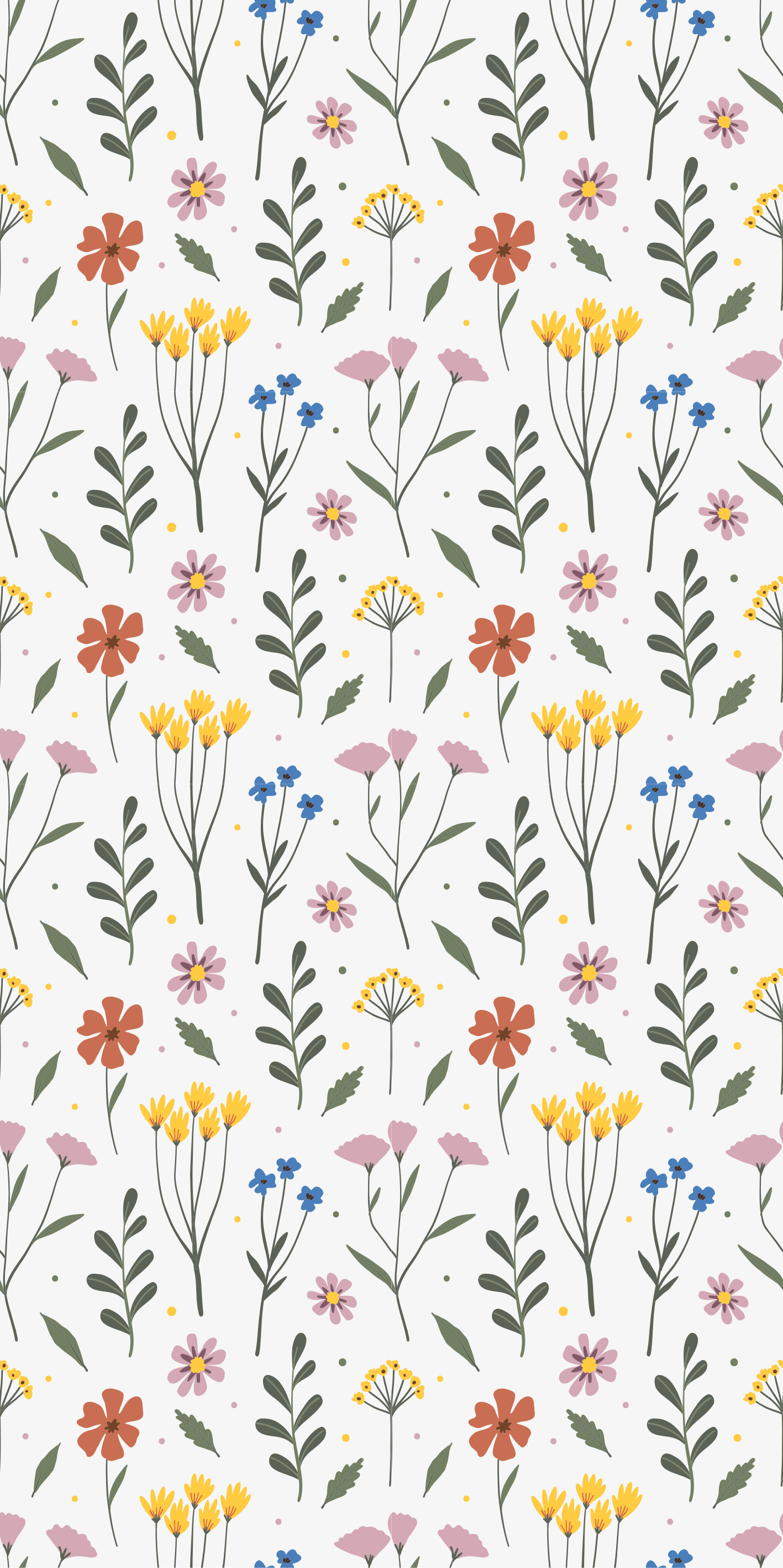 Tappeto vinile fiori motivo fiori multicolore - TenStickers