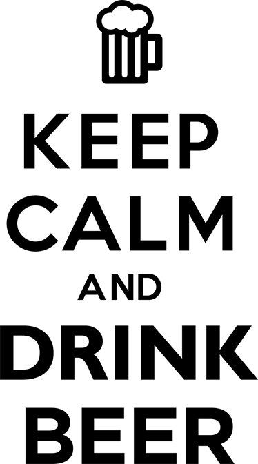 Tappeto pvc cucina rilassati e bevi birra - TenStickers