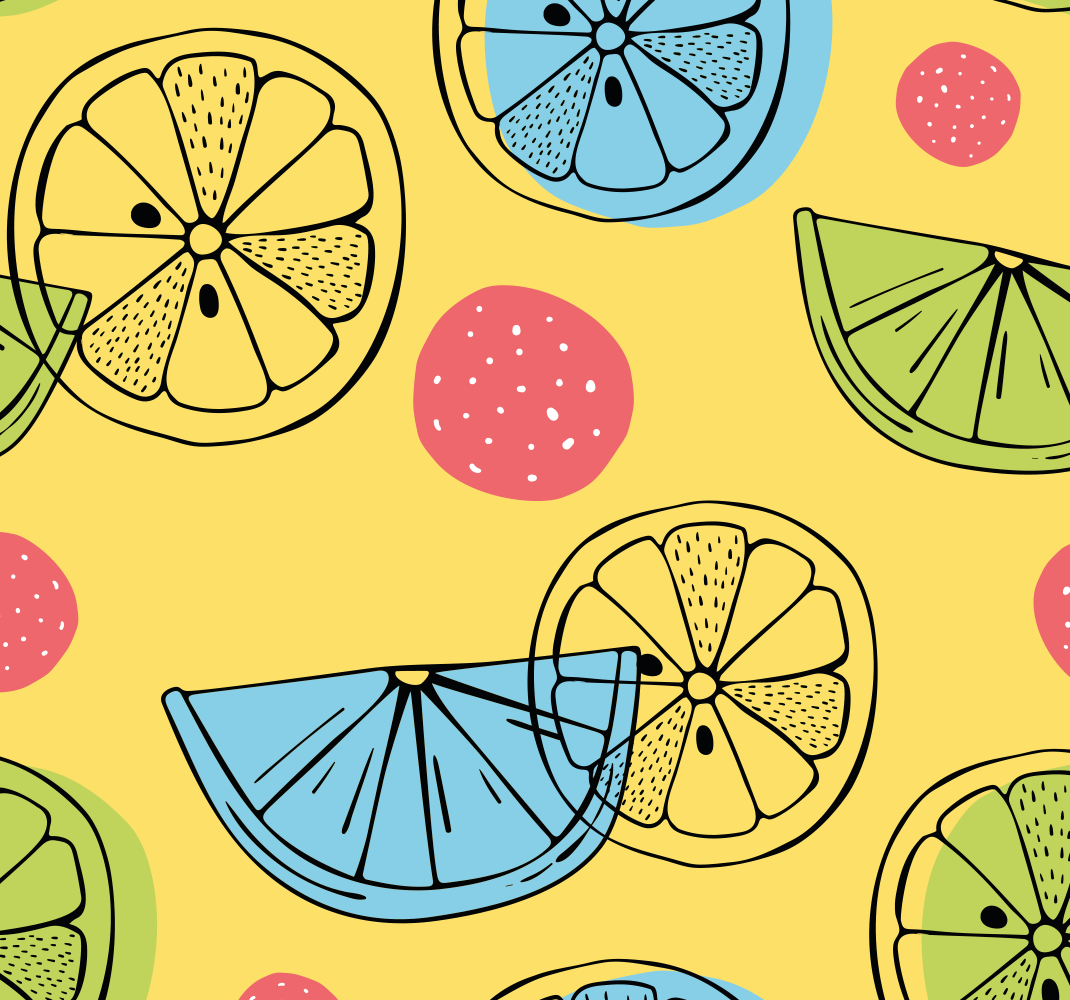 Tappeto pvc cucina frutti di agrumi - TenStickers
