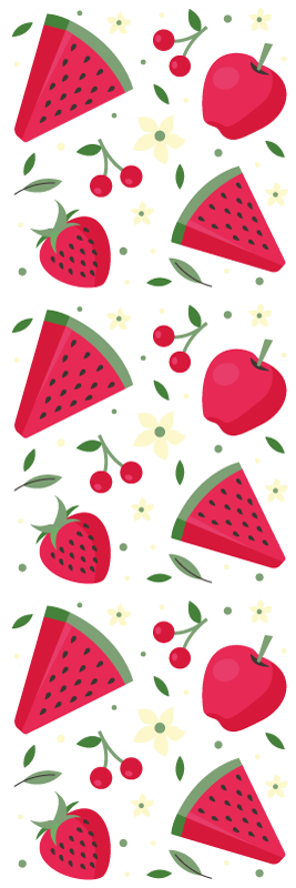Tappeto pvc cucina motivo di frutta diversa - TenStickers