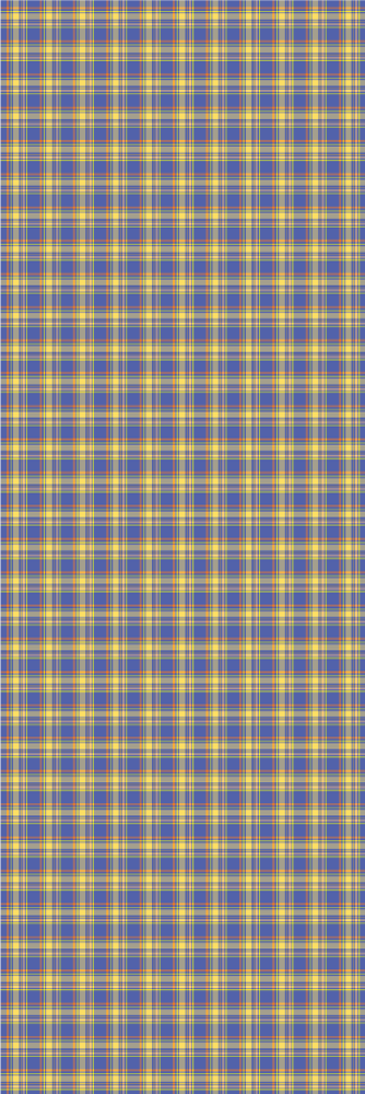 Tappeto pvc cucina motivo tartan blu a quadri - TenStickers