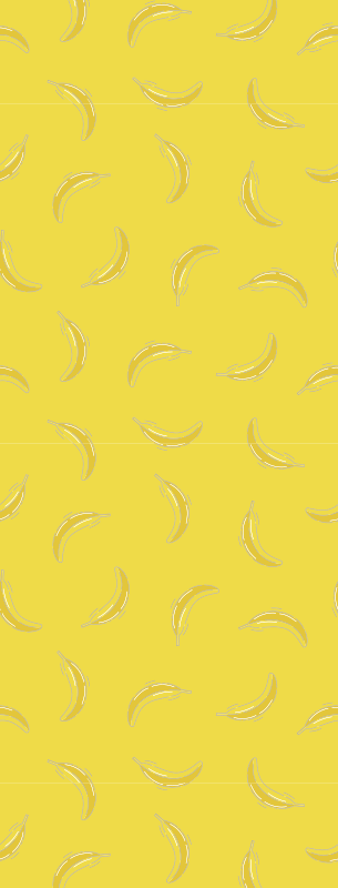 Tappeto pvc cucina banane pantone - TenStickers