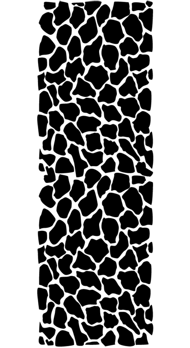Tappeto vinile bagno stampa giraffa - TenStickers