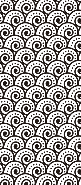 Tappeto vinile bagno effetto tsunami - TenStickers