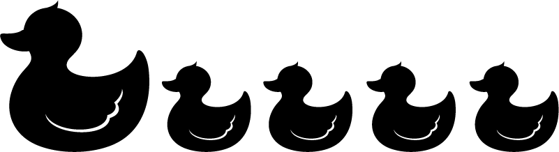 Tappeto vinile bagno anatra di gomma - TenStickers