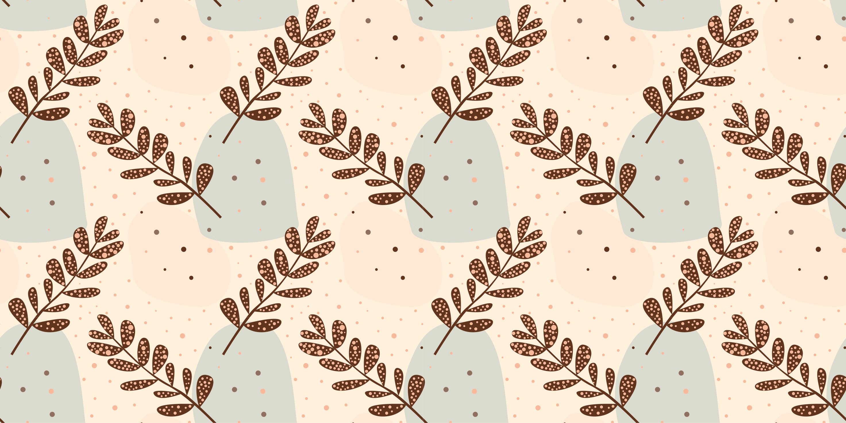 Tappeto vinile fiori rami pastello estetici - TenStickers