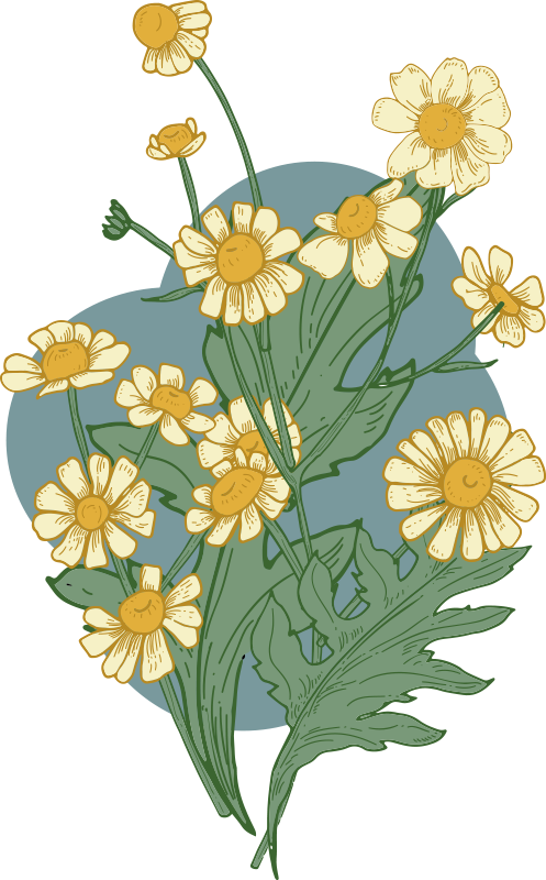 Tappeto vinile fiori composizione fiorita vivace - TenStickers