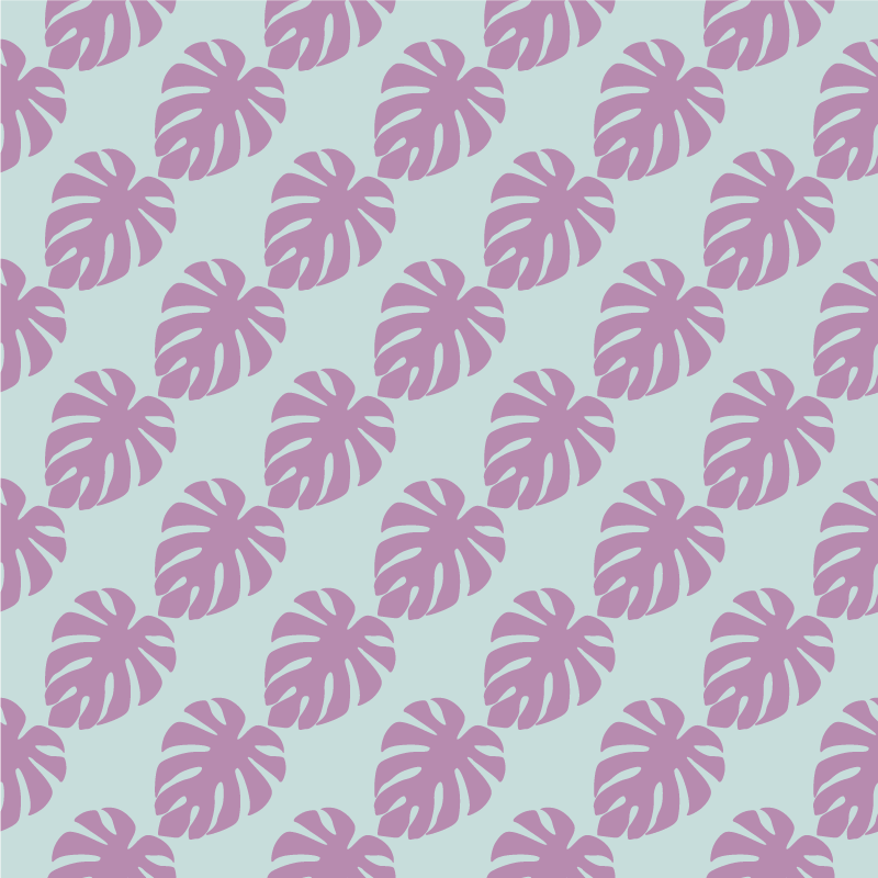 Tappeto vinile fiori stampa a motivi fogliare - TenStickers