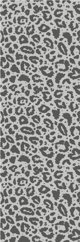 Tappeto vinile stampa animale stile leopardato grigio - TenStickers