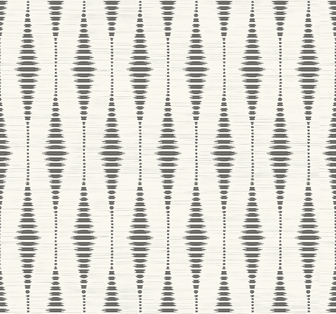Tappeto vinile geometrico rabaul ikat grigio e beige - TenStickers