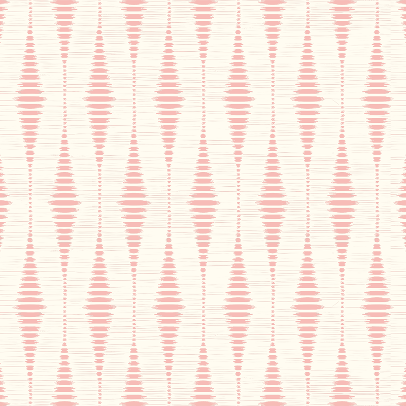 Tappeto vinile geometrico rosa pastello ikat - TenStickers