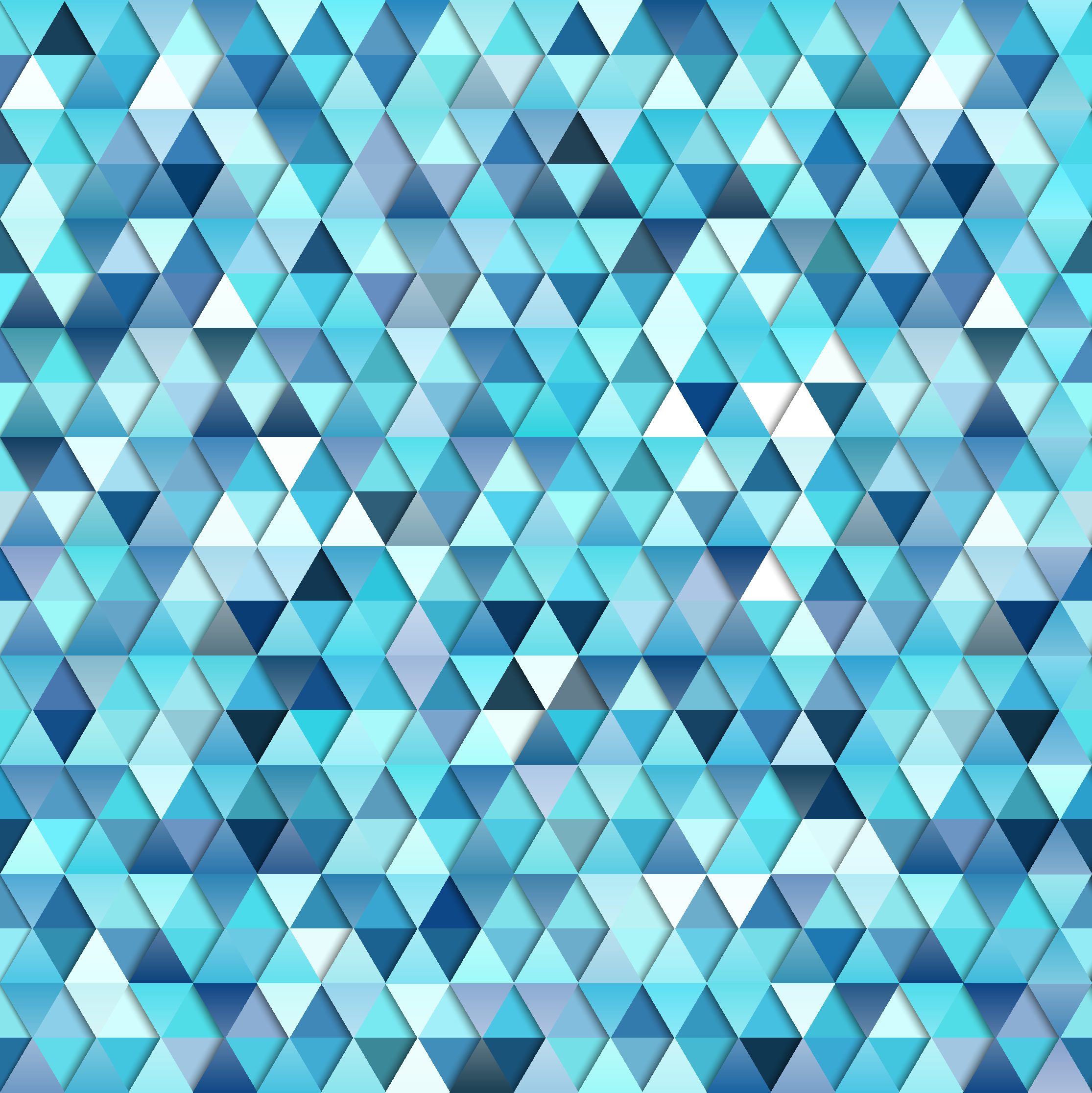 Tappeto vinile geometrico astratto blu geometrico - TenStickers