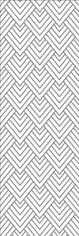 Tappeto vinile geometrico motivo triangoli bianchi - TenStickers