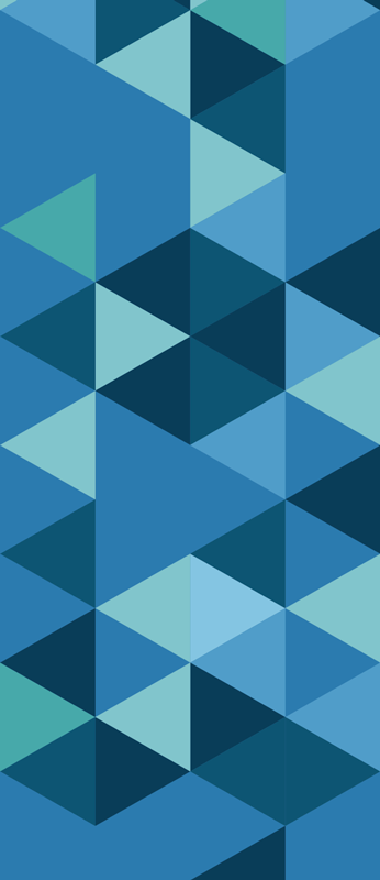 Tappeto vinile geometrico quadrati geometrici blu - TenStickers