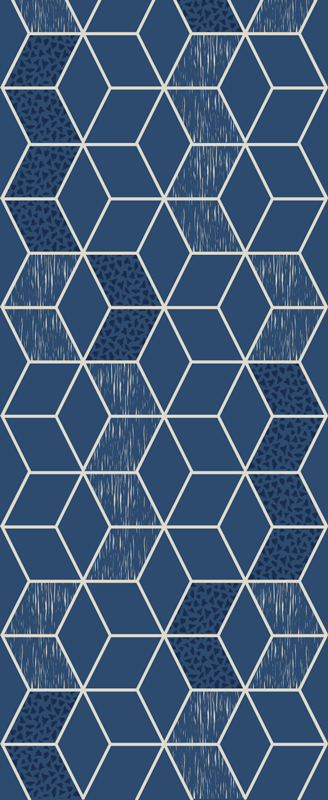 Tappeto vinile geometrico vittoria usurato - TenStickers