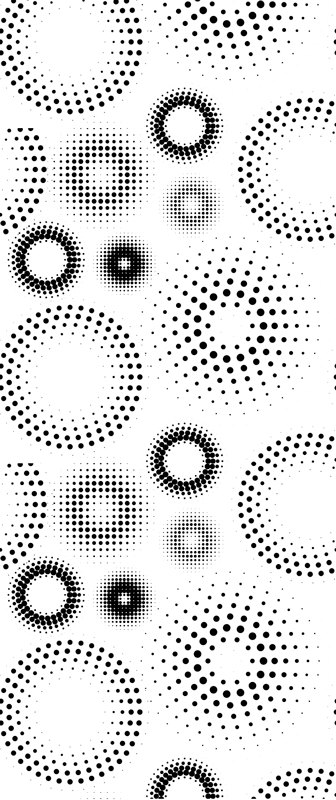 Tappeto vinile geometrico pois senza soluzione di continuità - TenStickers