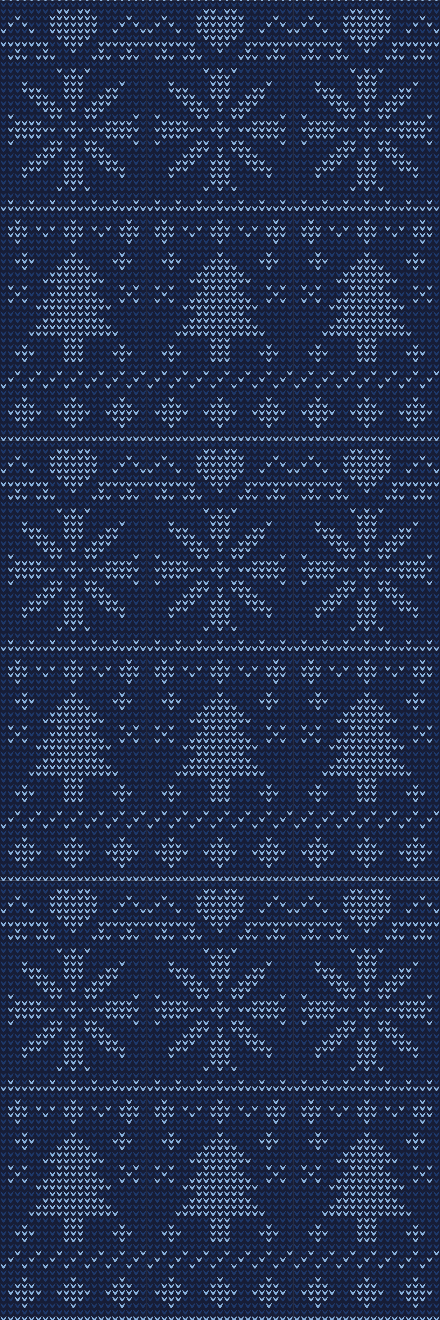 Tappeto vinile natale motivo lavorato a maglia blu navy - TenStickers