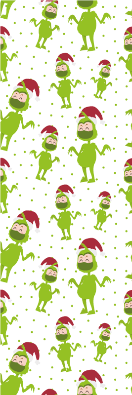 Tappeto vinile natale buon natale con mascherina - TenStickers