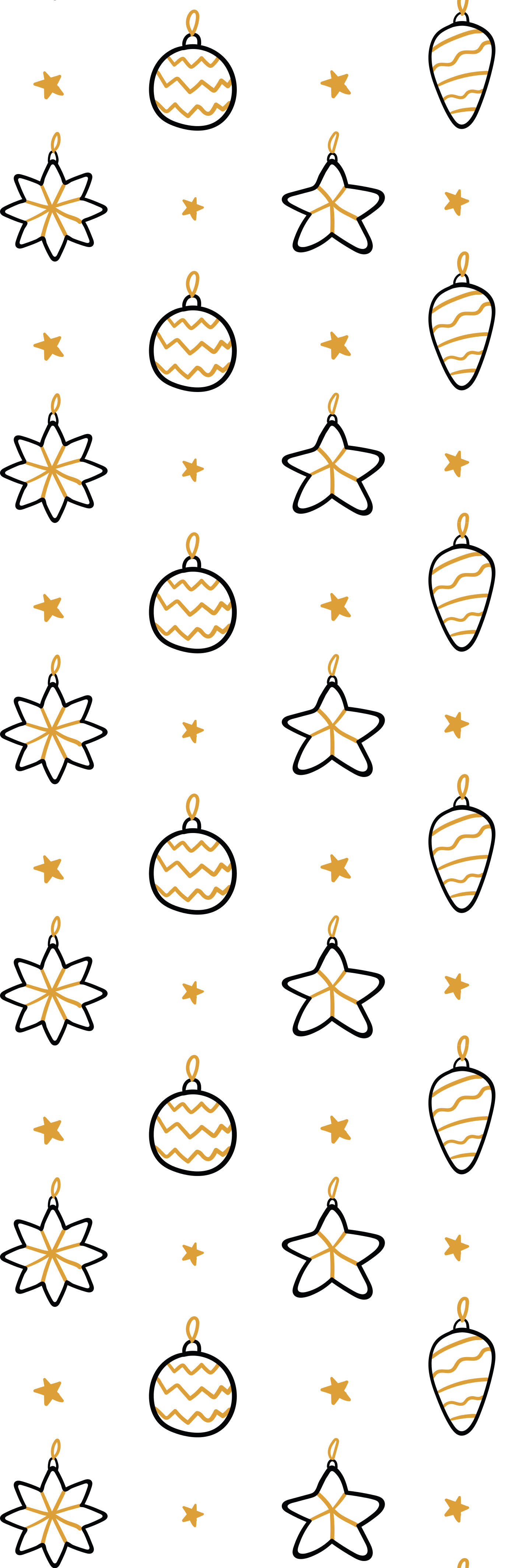 Tappeto vinile natale motivo stelle geometriche bianche - TenStickers