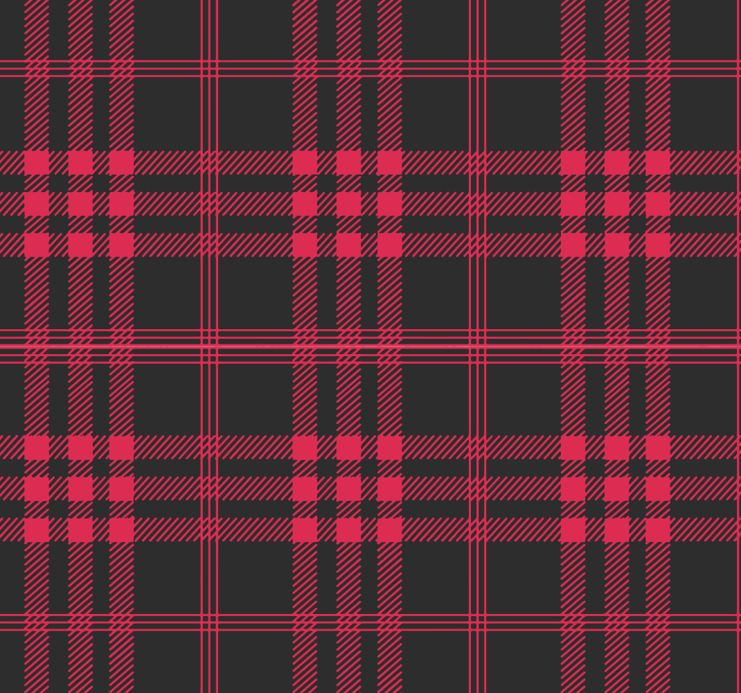 Tappeto vinile camera da letto motivo tartan natalizio - TenStickers