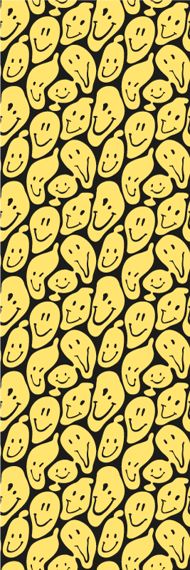 Tappeto vinile camera da letto faccine sorridenti graffiti - TenStickers