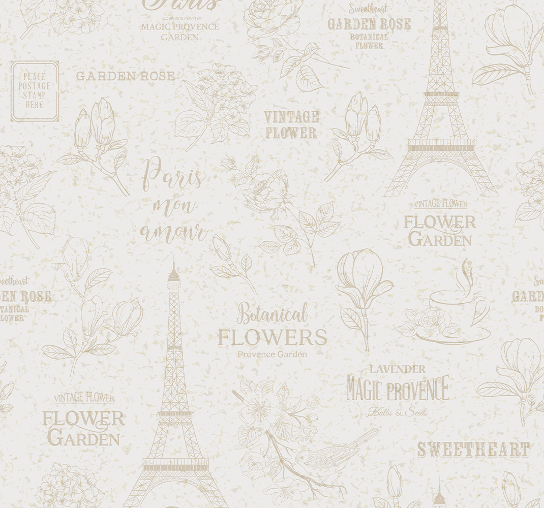 Tappeto vinile camera da letto stile parigi - TenStickers